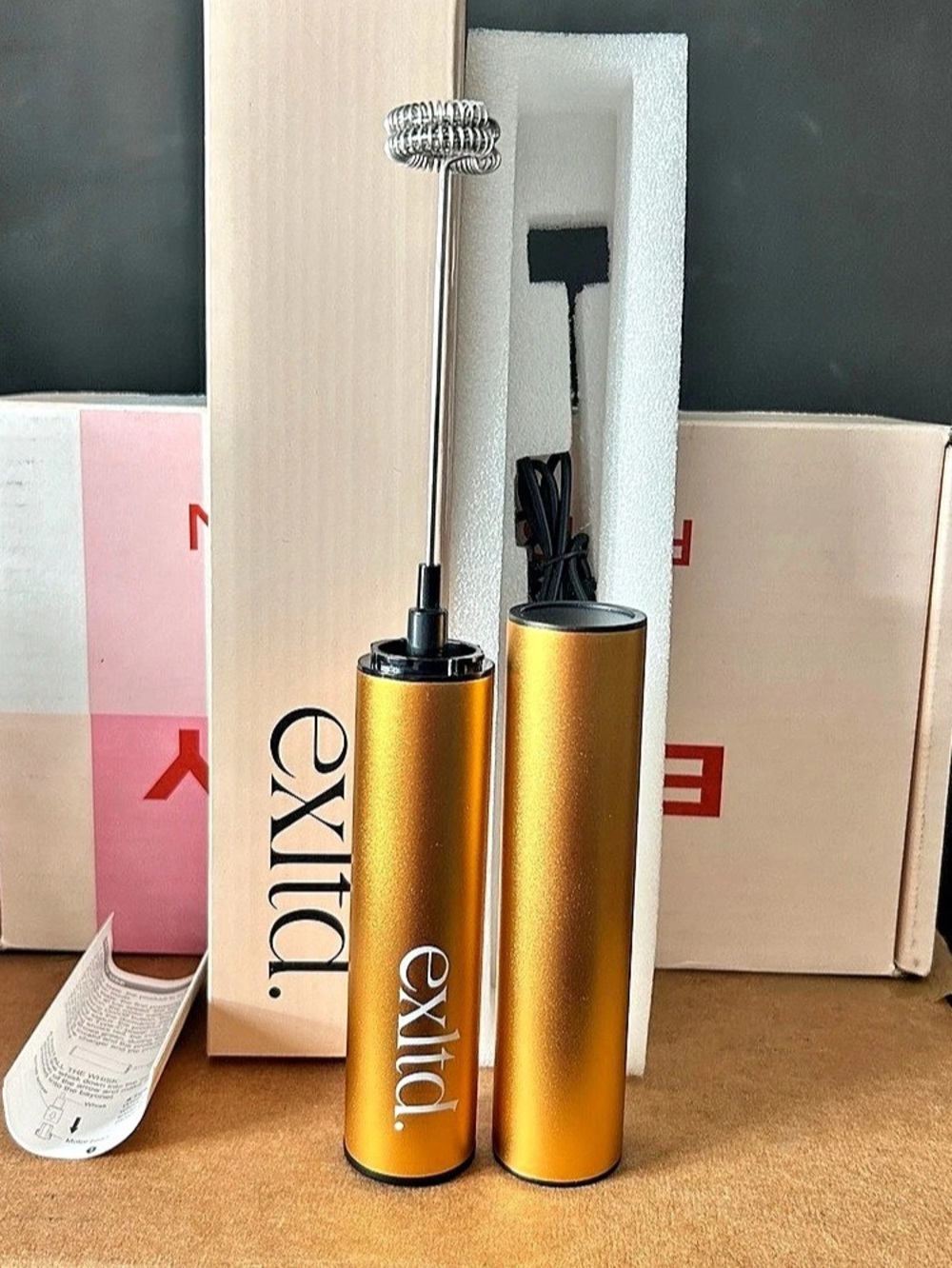 Exltd rechargeable frother New in Box